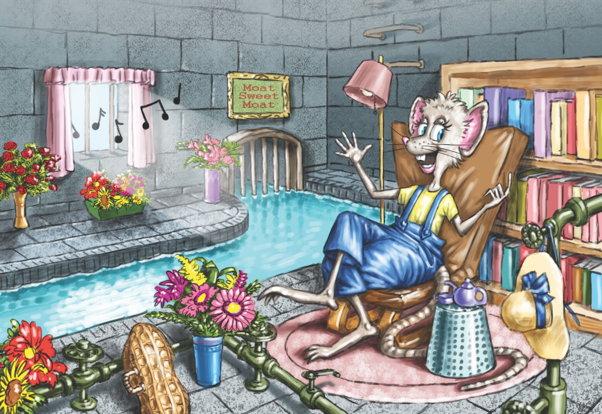 Samantha "Sam" Rat from the book with audio for children titled "Kibble the Monarch Caterpillar Afraid to Get Wings". Written and voiced by Anita Gnan. Produced and published by West Creek Media.